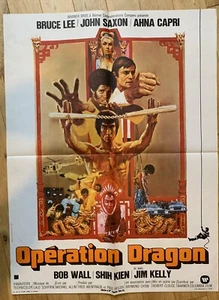 Affiche Cinéma Originale « OPERATION DRAGON » 60x80cm -Bruce Lee- État Neuf ! - Photo 1/3