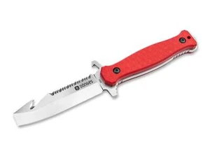 Donges Expert Fire Rescue Knife Fixed 3.94" D2 Blade G10 Prybar Red - 02DG001 - Picture 1 of 8