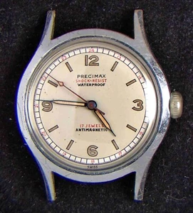Precimax Militar Men's Manual-Wind Vintage Swiss Watch -- Spares/Repairs - Picture 1 of 3