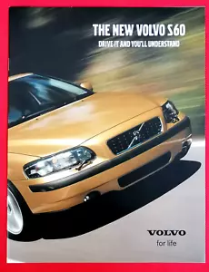 Volvo S60 2000 Reino Unido lanzamiento folleto de ventas mercado del Reino Unido - como nuevo - Imagen 1 de 10