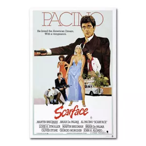 Poster film classico Al Pacino Scarface arte tela HD stampato decorazione parete - Foto 1 di 5