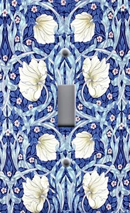 ART NOUVEAU WILLIAM MORRIS FLORAL PIMPERNEL Light Switchplate Wall Outlet Cover - Picture 1 of 25
