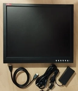 19” LED Video PC Monitor CCTV Überwachungsmonitor mit 2xBNC, VGA, HDMI ohne Fuss - Bild 1 von 5