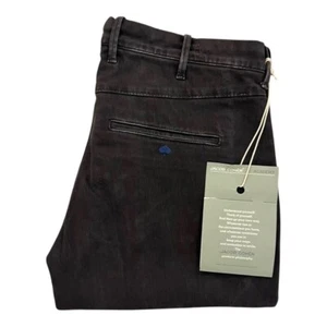 JACOB COHEN LION POKER COMF VINTAGE 5 tasche uomo chino pantaloni jeans marrone grigio - Foto 1 di 12