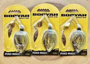 Booyah Pond Magic (Lot Of 3) Spinnerbait, Bass, Brand New! Free Shipping! NWT!! - Picture 1 of 12