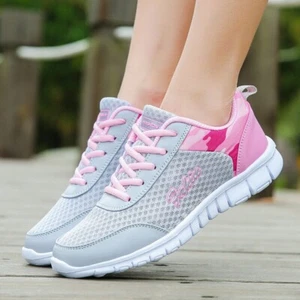 Womens Athletic Shoes Running Non-slip Sports Walking Casual Tennis Sneakers Gym - Picture 1 of 19