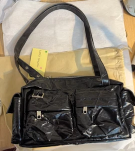 Bolso utilitario de bolsillo SAMO ONDOH M Origami negro bandolera de hombro Corea - Imagen 1 de 9