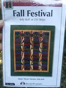 Jelly Roll Quilting Pattern Fall Festival Susanne McNeill 60"x64" #0903 sealed - Picture 1 of 6