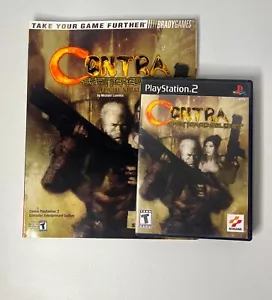 Contra Shattered Soldier PS2 PlayStation 2 Completo con Guía de Estrategia Tarjeta Reg - Imagen 1 de 8