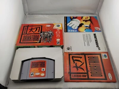 Póster John Romero's Daikatana Nintendo 64 N64 Completo En Caja CIB Gran Forma C Foto 1 de 4