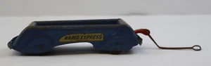 Marx Rapid Express Wagon Red& Blue Pressed Steel Toy Vintage, SEE PHOTOS - Picture 1 of 10