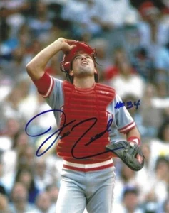 Signed  8x10 JEFF REED Cincinnati Reds Autographed photo -  COA - Picture 1 of 1