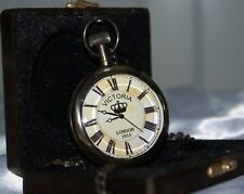 Pocket Watch Royal Navy 1915 Victoria London with Wooden Box Signorile