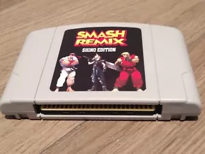 Smash Remix V1.5 Shino Edition ( New Characters Cloud , Ryu and Ken ) - For N64 - Picture 1 of 1