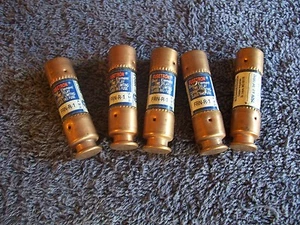 LOT of 5 NEW BUSSMANN, FUSETRON, FRN-R 1, Dual Element, 250V Fuses, Class RK5 - Picture 1 of 1