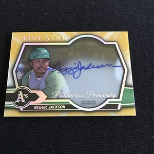 2021 Topps Five Star Reggie Jackson Pentamerous Penmanship Gold Auto #2/5 HOF - Picture 1 of 2