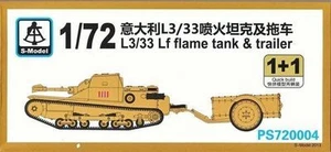 S-Model PS720004 1/72 Italian L3/33 Lf Flame Tank & Trailer (2 Kits) - Picture 1 of 1