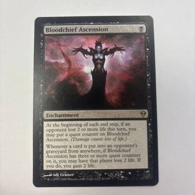 Bloodchief Ascension NM 82 / 249 Zendikar ZEN MTG Black Life Gain Enchantment - Image 1 of 4