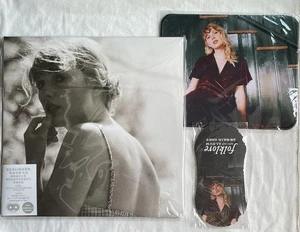 Taylor Swift Folklore Meet Me Behind The Mall Grey Vinyl 2lp + Mouse Pad + Mitt! - Picture 1 of 4