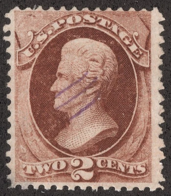 US Scott # 146 1c Franklin Used F Light Cancel #2 - Image 1 of 2
