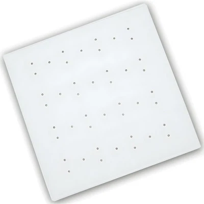 Blue Canyon Rubber Shower Mat White 53 x 53cm Anti-Slip Suction Cups Bathroom