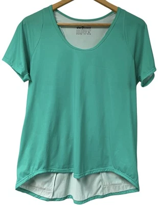 Camiseta deportiva de ciclismo She Beest para mujer talla XL verde bolsillos manga corta hecha en EE. UU. Foto 1 de 4