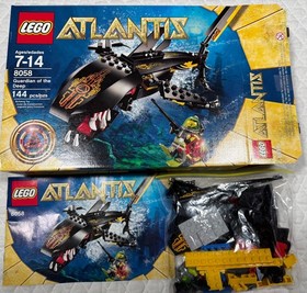 LEGO 8058 Atlantis Guardian Of The Deep RETIRED 95% w/Manuals, Figures and Box!