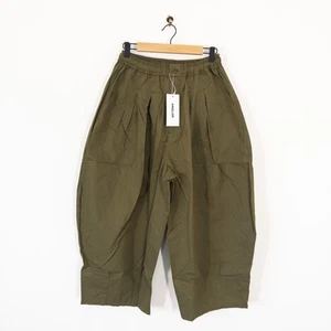 ANGLAN Essential Easy Balloon Pants Trousers Size M NEW Khaki Green Cotton - Imagen 1 de 15