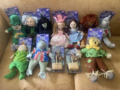 Muñecas de peluche Nanco Sugar Loaf WIZARD OF OZ, juego completo de 12 con 2 totos  Foto 1 de 4