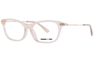 Alexander McQueen MQ0254OA 003 Eyeglasses Women's Beige Transparent/Gold 54mm - Picture 1 of 5