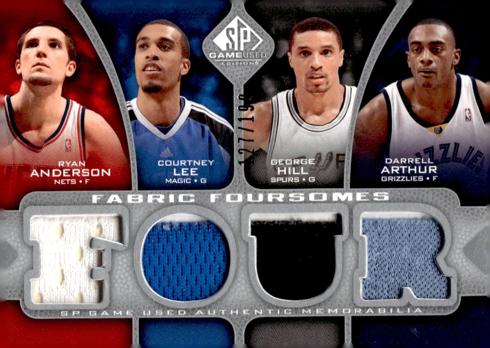 2009-10 SP JUEGO USADO TELA CUARTETO BALONCESTO SURTIDO INDIVIDUALES U-PICK Foto 1 de 1