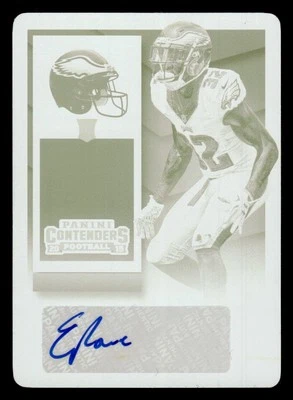 2015 Panini Contenders Eric Rowe Printing Plates Yellow AUTOGRAPH 1/1 - Image 1 of 2