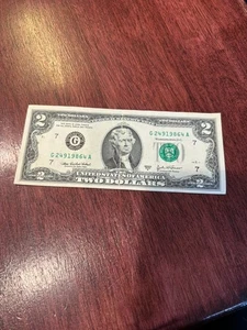 2003A Two Dollar Bill $2 Notes G24919864A - Picture 1 of 2