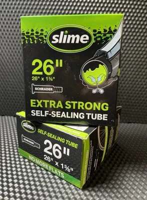 2 Pack Slime Self-Sealing Bike Inner Tube 26x1.75-2.125 Schrader Valve 2 tubes - Image 1 of 4