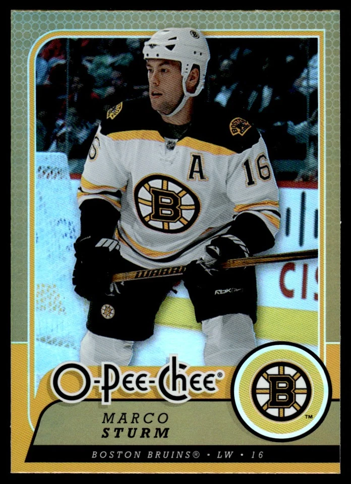2008-09 O-Pee-Chee Gold Marco Sturm Boston Bruins #201 - Image 1 of 2