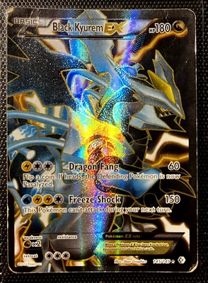 2012 POKEMON BLACK & WHITE BOUNDARIES CROSSED 145 FULL ART/BLACK KYUREM EX - HOT - Image 1 of 2