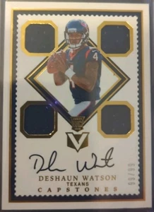 Panini Vertex Deshaun Watson RPA 99/99 2017 4 parches Auto Capstones #102 🔥Texans - Imagen 1 de 5