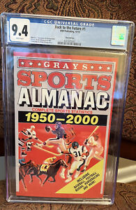 Back to the Future #1 Idw Zbox Grays Sports Almanac Variant Cgc 9.4 Graded Nm