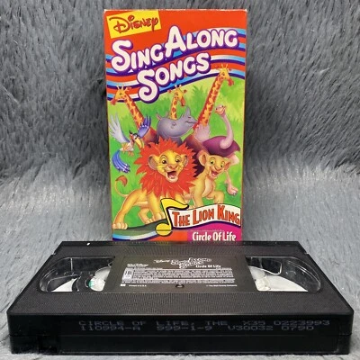 Disneys Sing Along Songs The Lion King Circle of Life VHS 1994 Disney Movie Film - Image 1 of 4