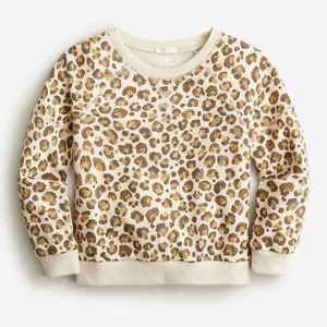 Crewcuts Leopard Print Crewneck Sweatshirt | M - Picture 1 of 6