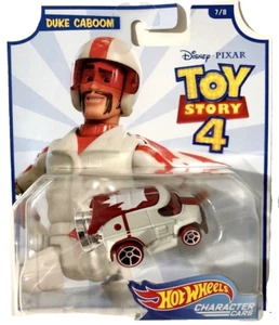 Hot Wheels Toy Story 4 Duke Caboom Character Cars 7/8 Disney Pixar 2018 New - Picture 1 of 6