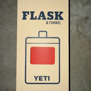 YETI FLASK * RESCUE RED! *  7oz Stainless Steel w/Funnel Brand New Sealed - Picture 1 of 1