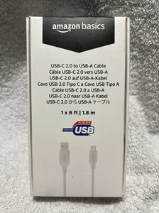 AmazonBasics USB-C Charging Cable - White - Picture 1 of 2