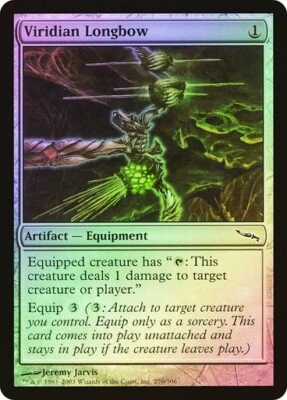 Mirrodin  MTG  FOIL  Viridian Longbow  Magic - Image 1 of 2