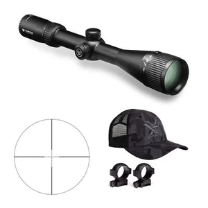 Vortex Crossfire II 6-24x50 AO Riflescope with 30mm Rings 2 Piece Set and Hat - Picture 1 of 7
