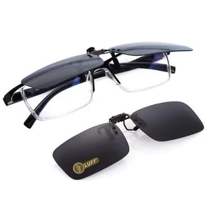 Polarized Clip on Sunglasses for Prescription/Myopia Eyeglasses Outdoor/Driving - Picture 1 of 7