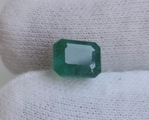 Smeraldo Zambia Naturale Certificato Non Riscaldato 8,4x6,7 mm Pietre Preziose Sciolte 2,65 Cts - Foto 1 di 9