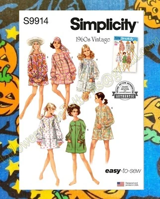 Simplicity 9914 Jacket Robe Coverup S-L Sewing Pattern New s9914 FreeShipOption - Image 1 of 4