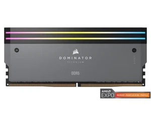 CORSAIR DOMINATOR TITANIUM AMD EXPO 32GB (2 x 16GB) DDR5 6000 (PC5 48000) Deskto - Picture 1 of 12