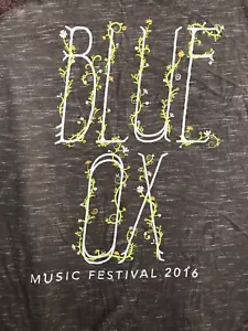 Blue Ox Music Festival Tank Top Eau Claire Wisconsin Bluegrass 2016 - Picture 1 of 5